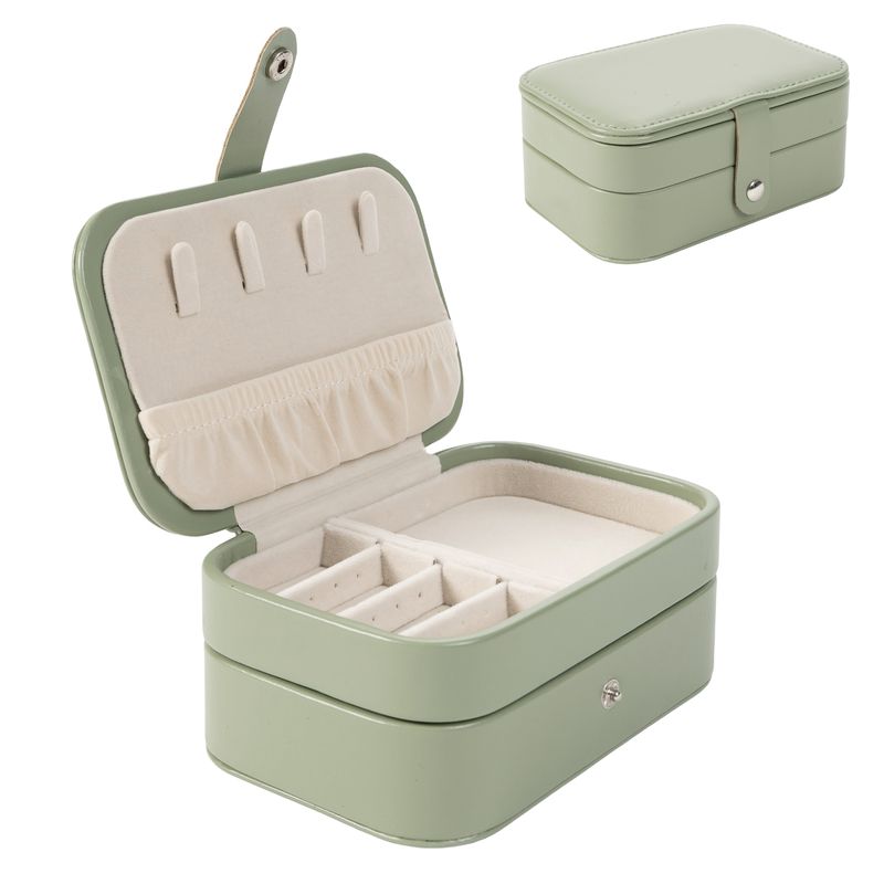 Joyero verde 2 niveles