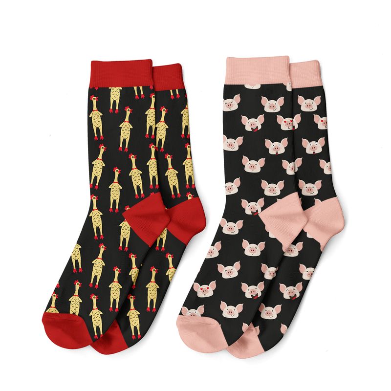 Calcetines Pollo/Cerdo T. 42-47