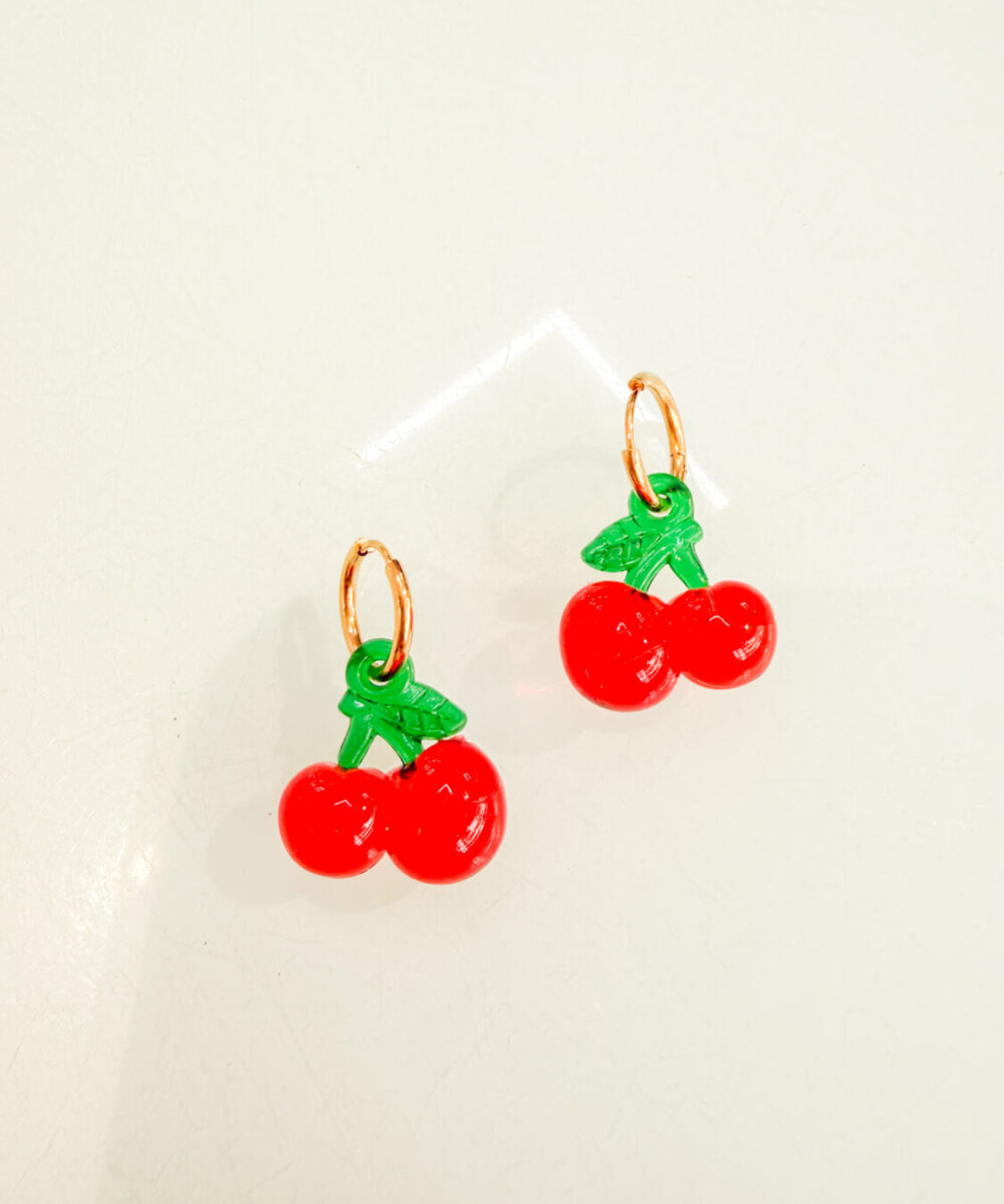 Pendientes cerezas