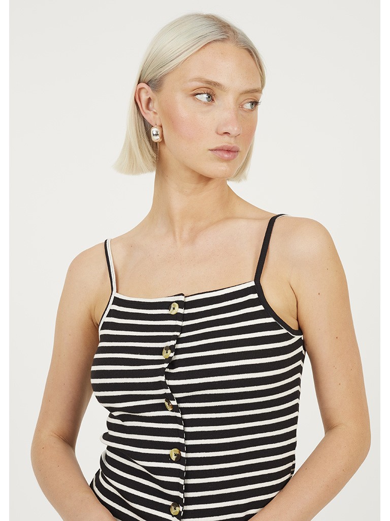 Camiseta rayas negro/blanco