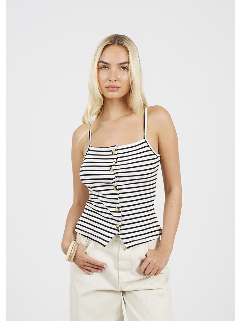 Camiseta rayas blanco/negro