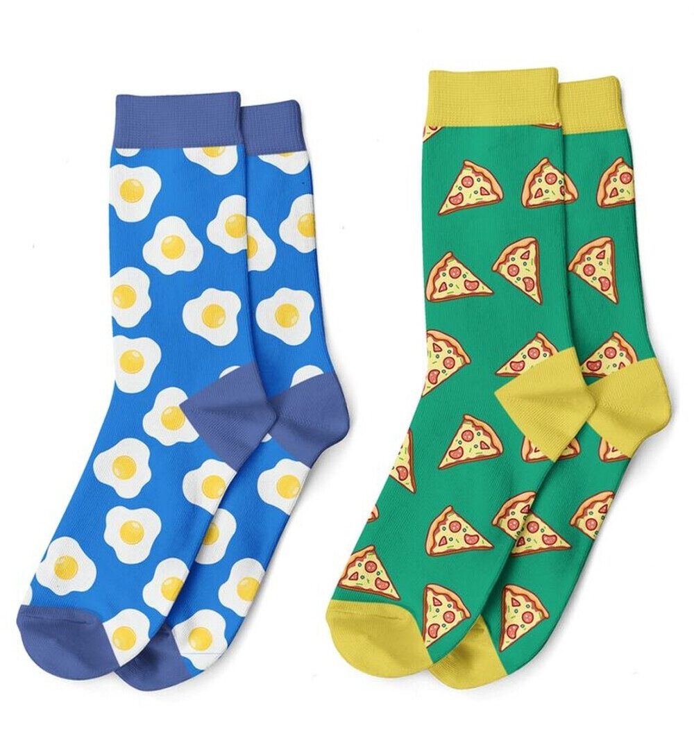 Calcetines huevo-pizza T.42-45