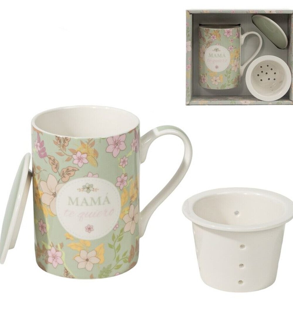 Taza con filtro y tapa