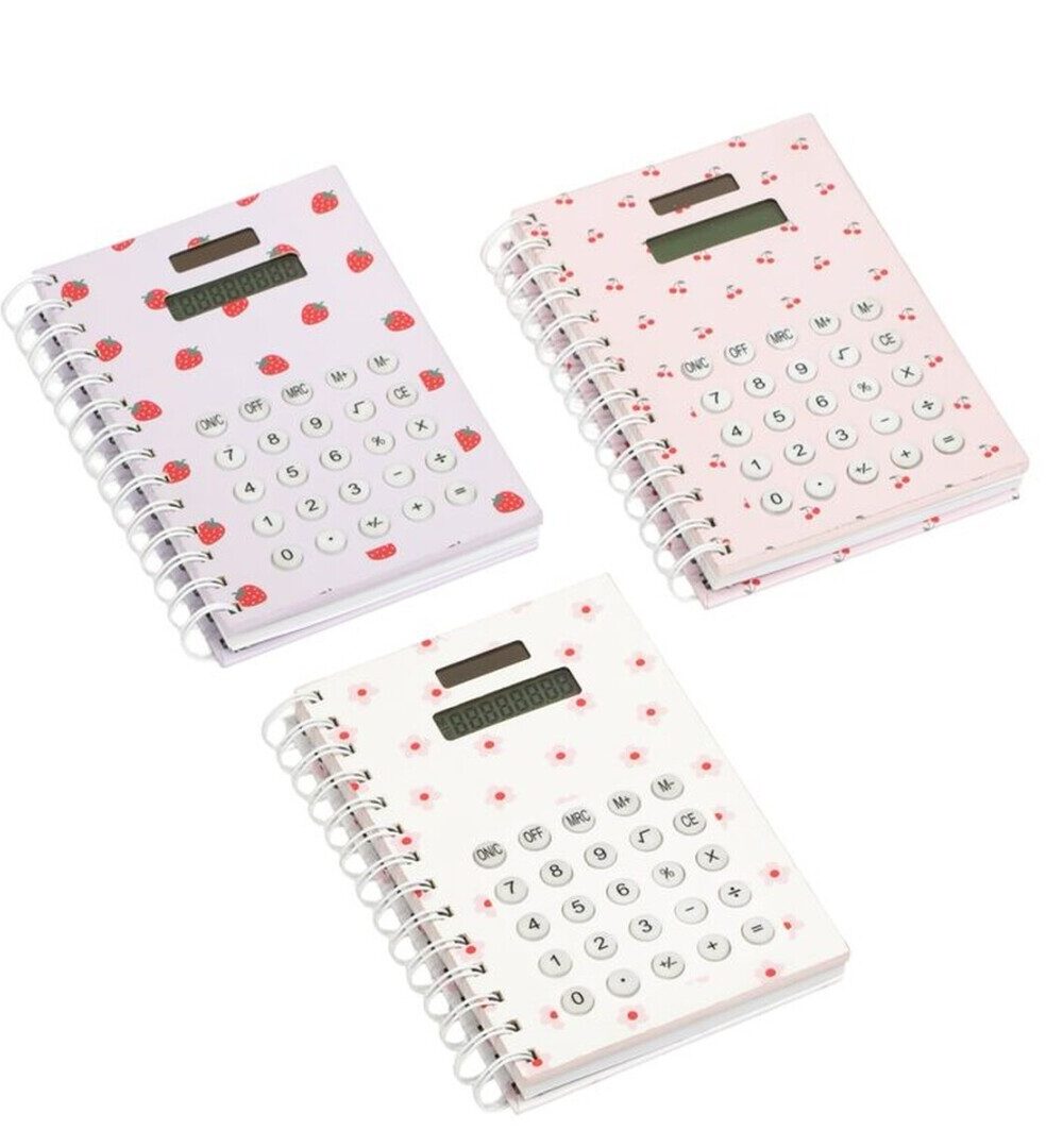 Libreta con calculadora
