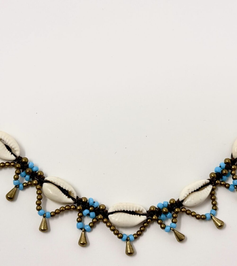 Alternative view of Collar caracolas azul
