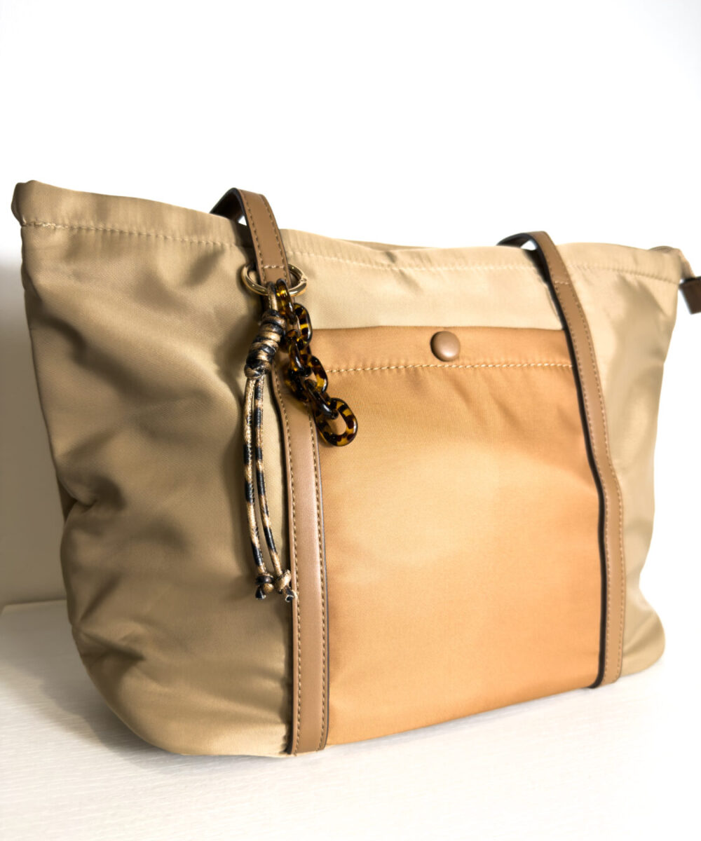 Bolso shopper marrón