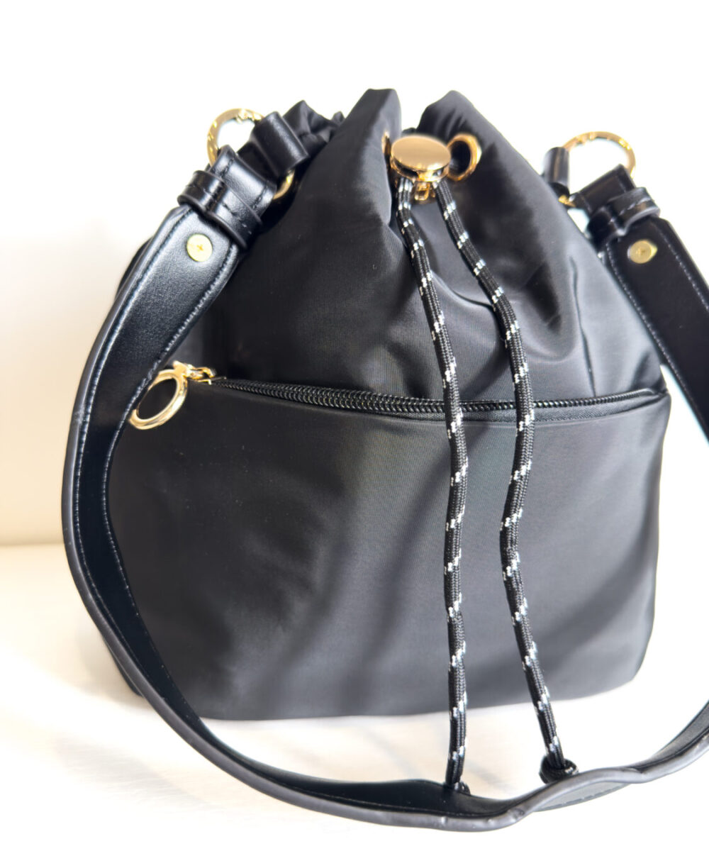 Bolso bombonera negro